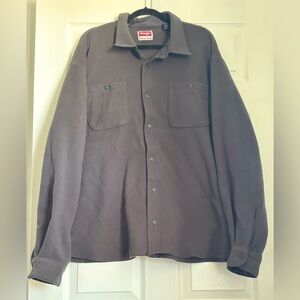NWOT Wrangler Premium Quality Charcoal Fleece Shirt